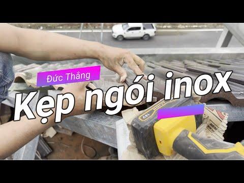 Phụ Kiện Lợp Mái | Kẹp Ngói Cắt Inox Chống Bung, Rơi, Vỡ đoạn Ngói Cắt Khi Thi Công