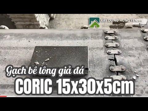 Gạch Bê Tông Giả đá Lát Vỉa Hè đen 15x30x5cm | Gạch Coric Giả đá Lát Vỉa Hè 15x30x5cm Tại Hưng Yên