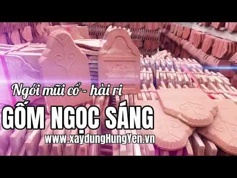 Ngói Mũi Cổ - Ngói Hài Ri Gốm Ngọc Sáng | Gạch Ngói Ngọc Sáng Lợp đình Chùa, Miếu, Nhà Thờ