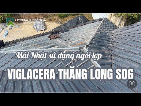 Biệt Thự Mái Nhật Sử Dụng Ngói Lợp Tráng Men Viglacera Thăng Long S06