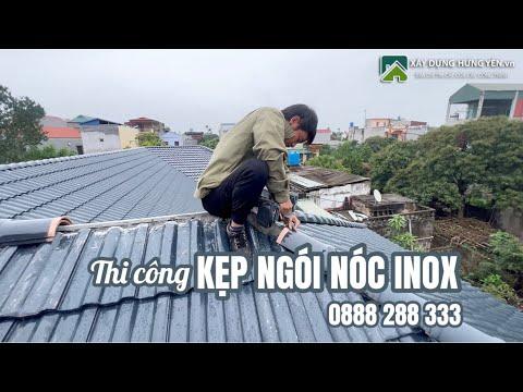 Phụ Kiện Lợp Mái Ngói Sóng - Ngói Phẳng | Kẹp Ngói Nóc Inox Không Gỉ | Kẹp Inox Cố định Nóc Ngói