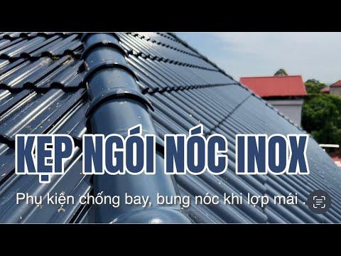 Kẹp Ngói Nóc Inox - Phụ Kiện Chống Bung, Giật, Bay Nóc Khi Thi Công Nhà Mái Nhật - Nhà Mái Thái