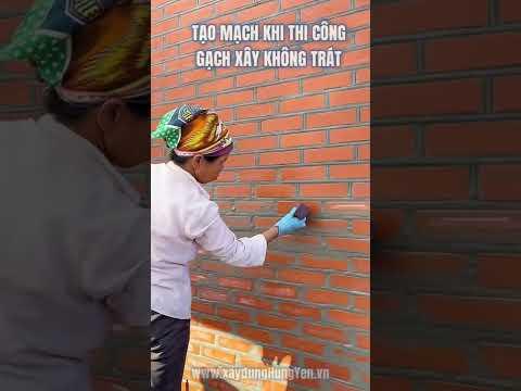 Tạo Mạch, Vệ Sinh Sau Khi Xây Tường Không Trát 3 Lỗ Viglacera Hạ Long