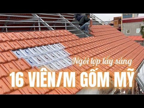 Giải Pháp Lấy ánh Sáng Tự Nhiên Cho Giếng Trời - Cầu Thang Bằng Ngói Lợp Lấy Sáng 16 Viên/m Gốm Mỹ