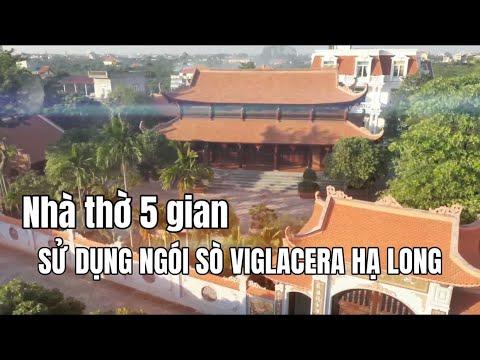 Nhà Thờ Gia đình 5 Gian Sử Dụng Ngói Sò Viglacera Hạ Long | Ngói Sò Viglacera Hạ Long Tại Hưng Yên