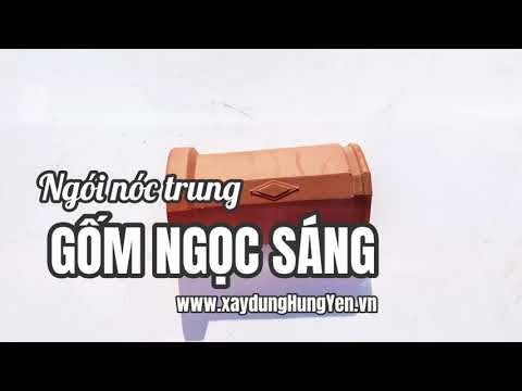 Ngói Bò Trung - Nóc Trung Gốm Ngọc Sáng | Ngói Lợp Ngọc Sáng | Gạch Ngói Ngọc Sáng